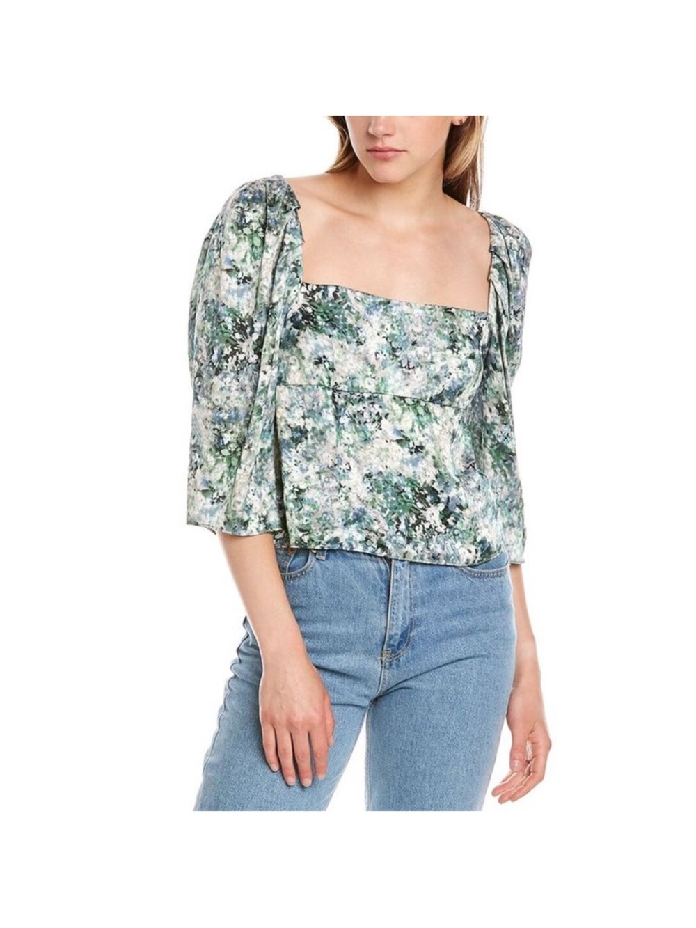 Vince Painted Floral Top, small